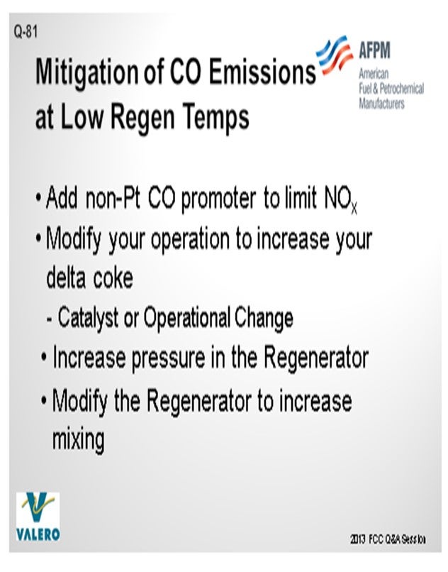 Question 81 How do CO (carbon monoxide) and NOx (nitrogen oxide
